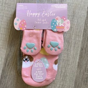 Mommy and doggie matching socks set NWT!